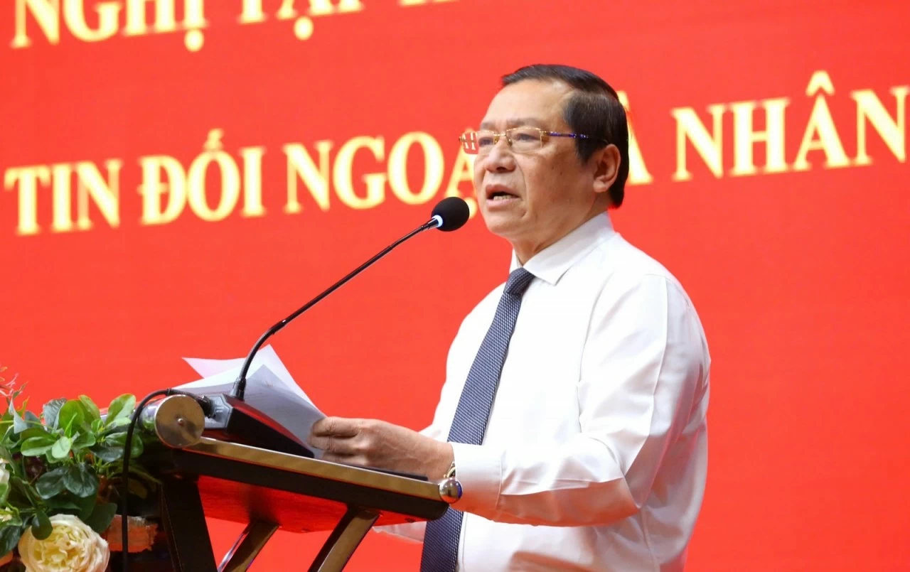 Ủy viên Trung ương Đảng, Phó Trưởng Ban Thường trực Ban Tuyên giáo Trung ương Lại Xuân Môn phát biểu chỉ đạo Hội nghị. Ủy viên Trung ương Đảng, Phó Trưởng Ban Thường trực Ban Tuyên giáo Trung ương Lại Xuân Môn phát biểu chỉ đạo Hội nghị.