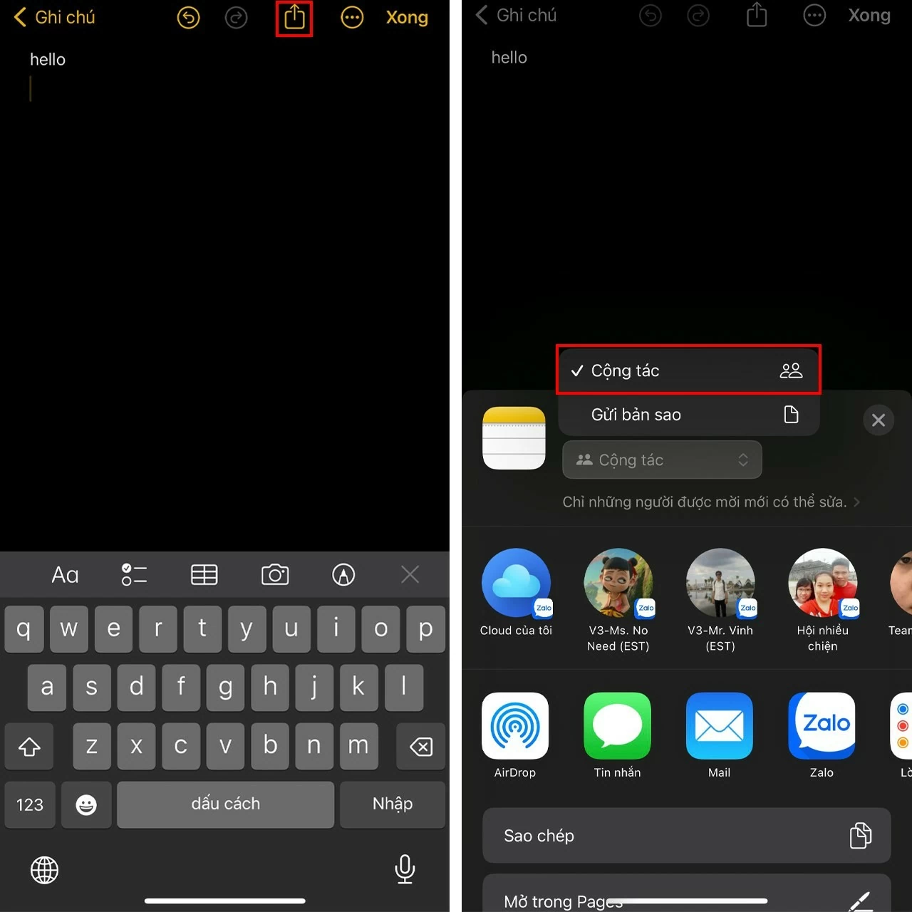 Hướng dẫn sửa file ghi chú cùng lúc trên iPhone nhanh chóng Hướng dẫn sửa file ghi chú cùng lúc trên iPhone nhanh chóng
