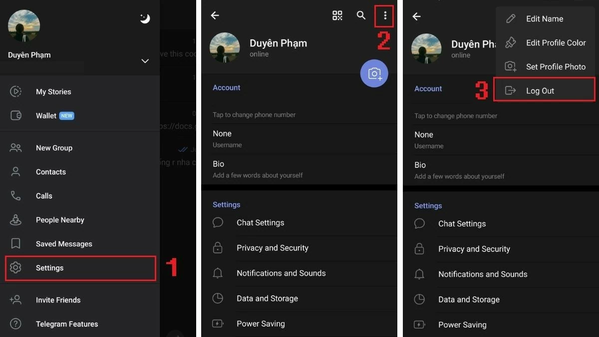 Thoát Telegram nhanh chóng trên điện thoại và máy tính Thoát Telegram nhanh chóng trên điện thoại và máy tính