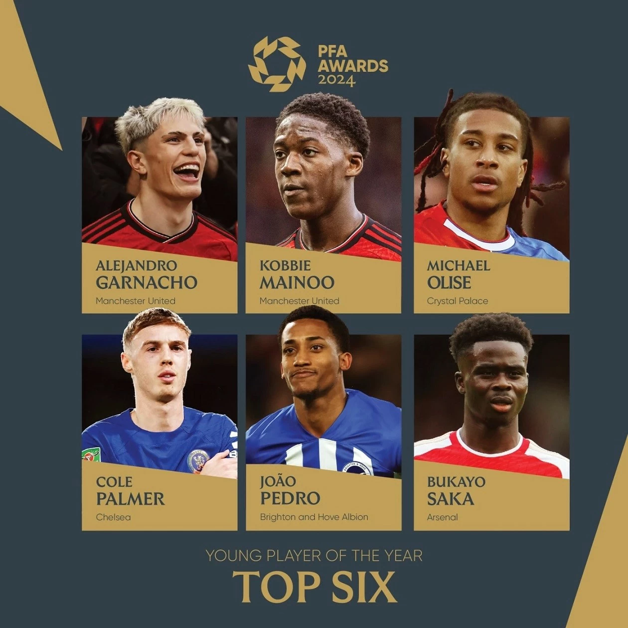 Hai sao MU lọt đề cử cầu thủ Anh xuất sắc nhất năm 2024 Hai sao MU lọt đề cử cầu thủ Anh xuất sắc nhất năm 2024