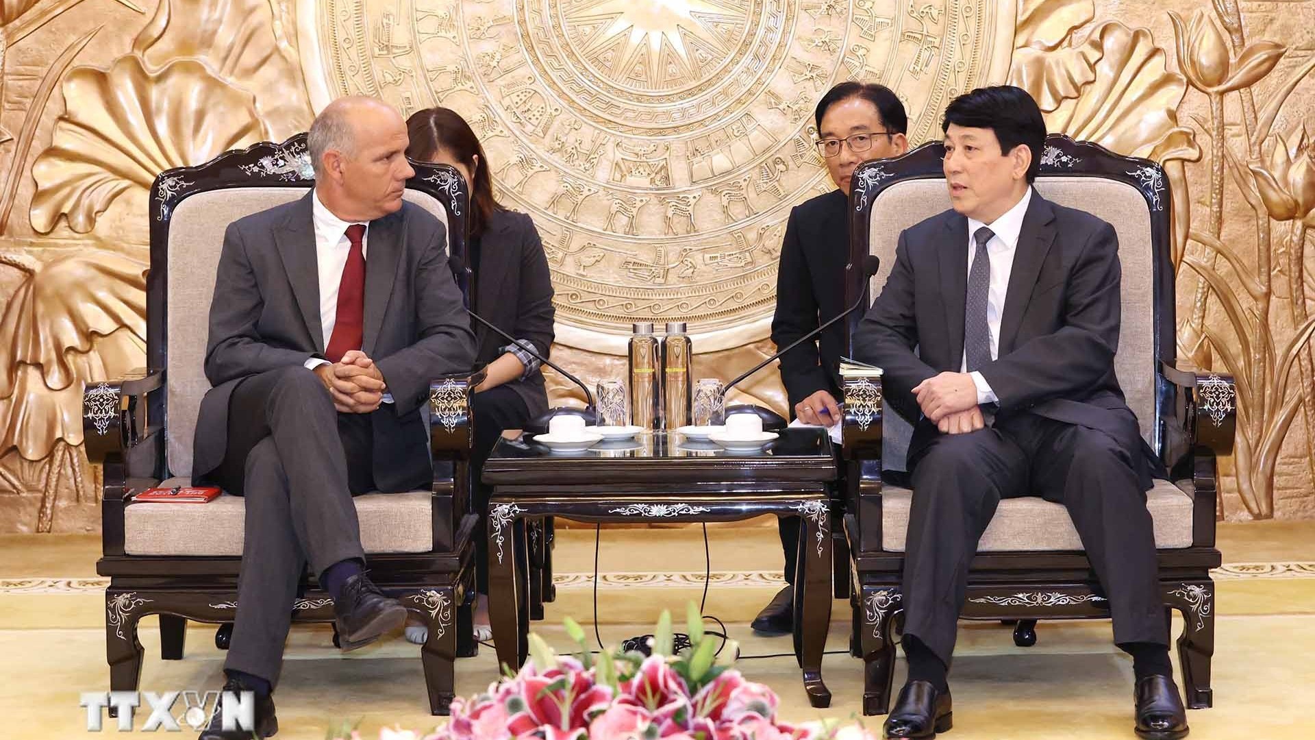 Thường trực Ban Bí thư Lương Cường tiếp Tổng Bí thư Đảng Cộng sản Bồ Đào Nha