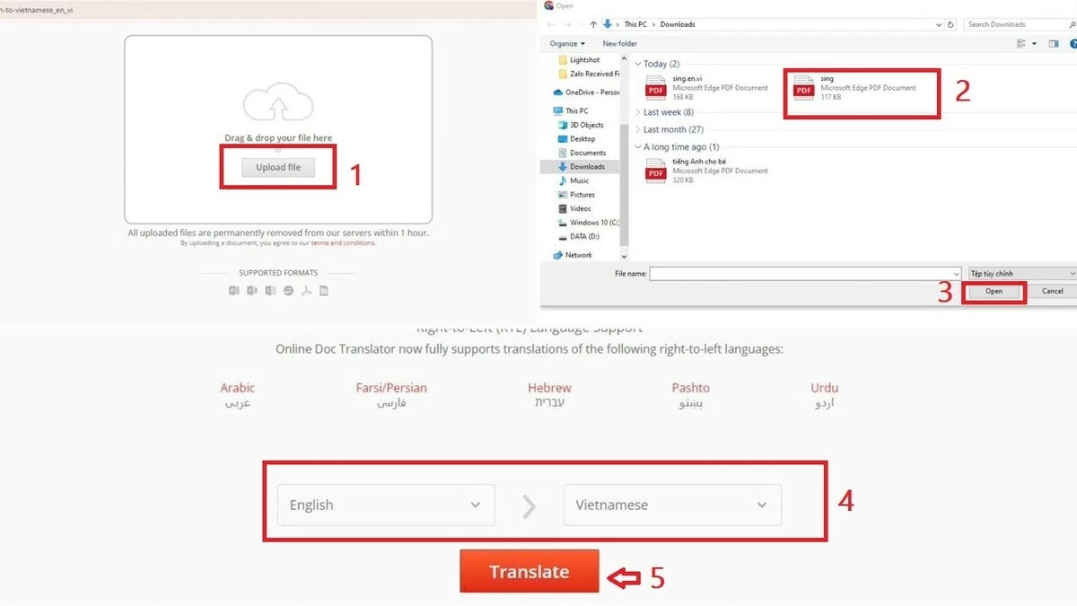 Bật mí 6 cách dịch file PDF tiếng Anh sang tiếng Việt chính xác nhất Bật mí 6 cách dịch file PDF tiếng Anh sang tiếng Việt chính xác nhất