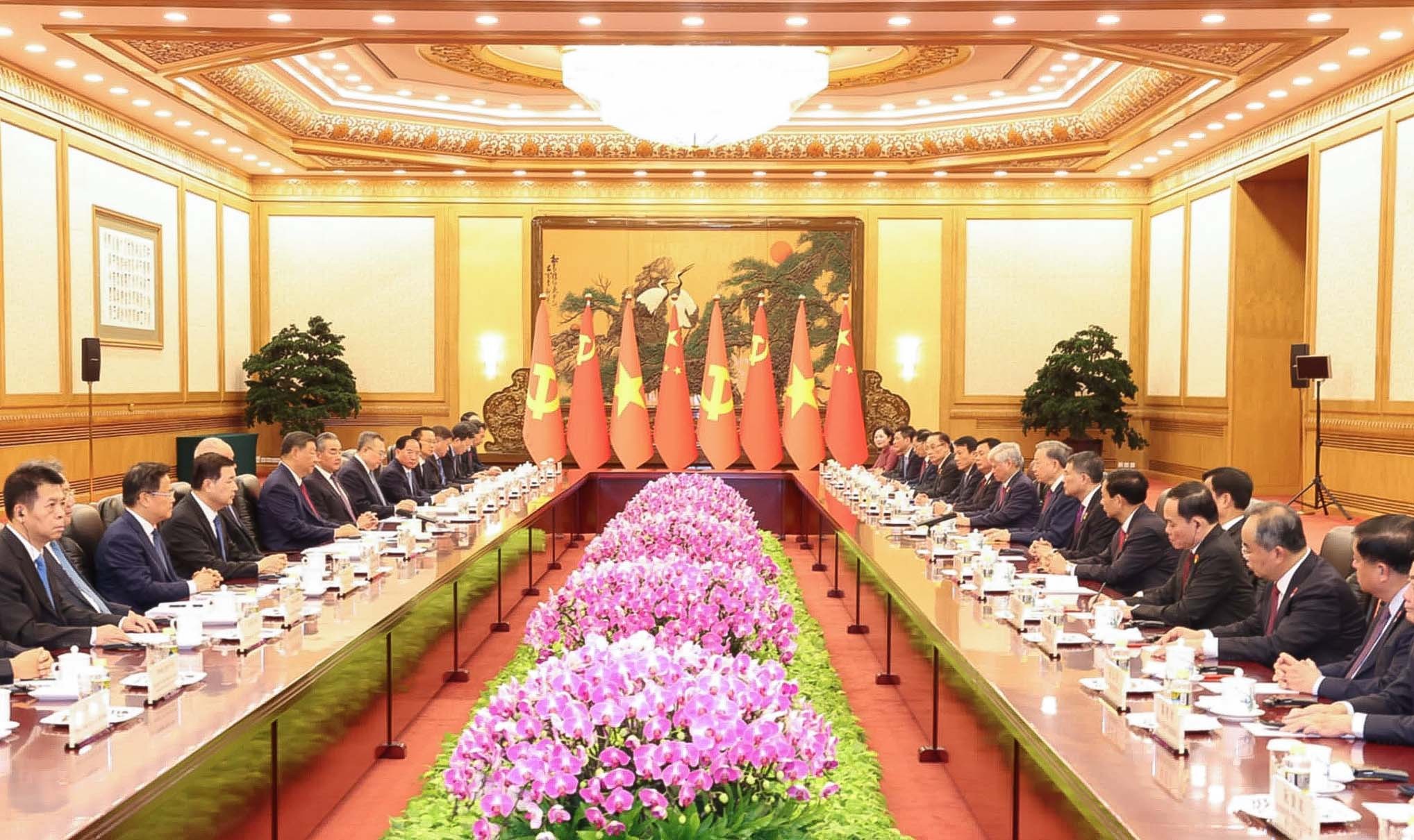 Trung Quốc dành nhiều biệt lễ để đón tiếp Tổng Bí thư, Chủ tịch nước Tô Lâm và Phu nhân Trung Quốc dành nhiều biệt lễ để đón tiếp Tổng Bí thư, Chủ tịch nước Tô Lâm và Phu nhân