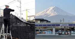 Nhật Bản: Dỡ bỏ rào chắn chặn tầm nhìn núi Phú Sĩ để ngăn thiệt hại do bão