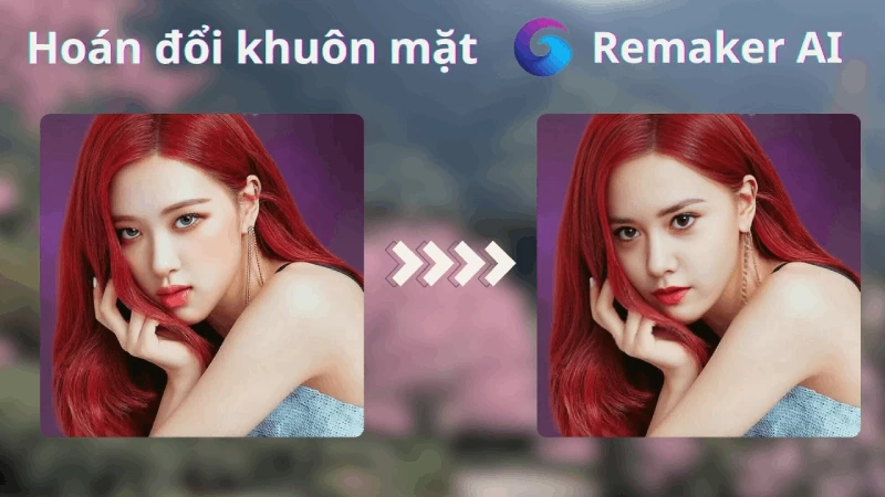 Hoán đổi khuôn mặt trong ảnh 1 người bằng AI nhanh chóng Hoán đổi khuôn mặt trong ảnh 1 người bằng AI nhanh chóng