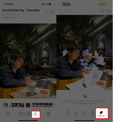 Xóa vật thể trong ảnh trên iPhone cực đơn giản Xóa vật thể trong ảnh trên iPhone cực đơn giản