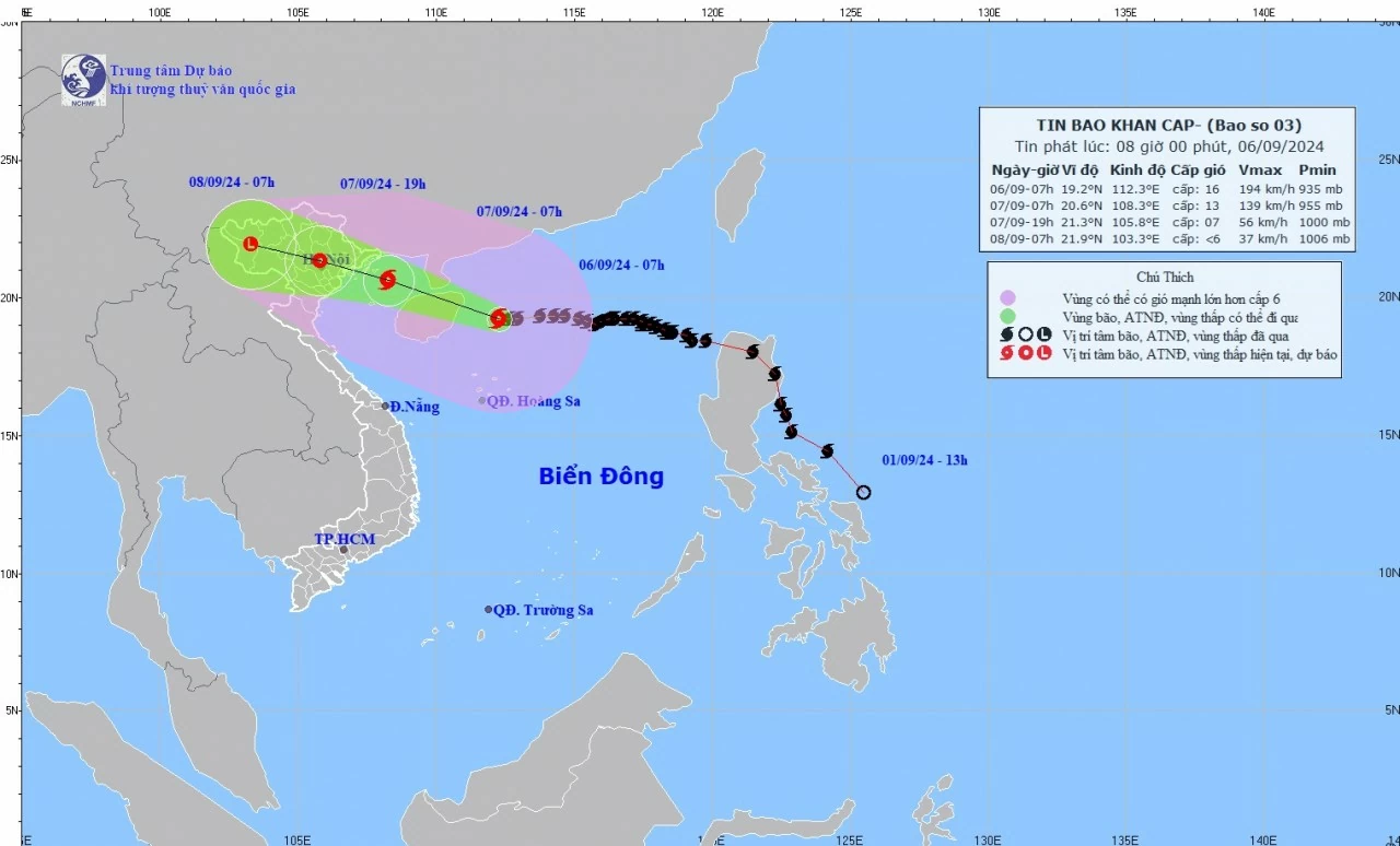Dự báo thời tiết: Ảnh hưởng của hoàn lưu bão số 3 rộng, cần đề phòng nguy cơ giông, lốc, gió giật mạnh Dự báo thời tiết: Ảnh hưởng của hoàn lưu bão số 3 rộng, cần đề phòng nguy cơ giông, lốc, gió giật mạnh