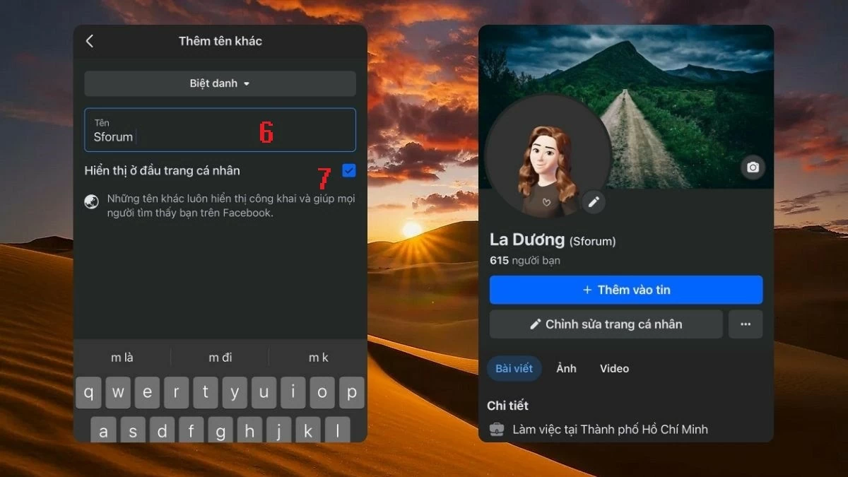 Đặt biệt danh trên Facebook bằng máy tính và điện thoại thú vị Đặt biệt danh trên Facebook bằng máy tính và điện thoại thú vị