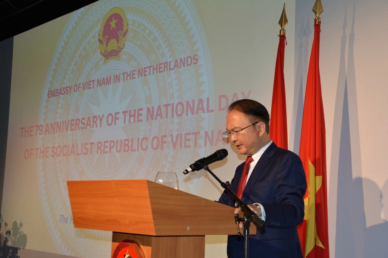 Kỷ niệm 79 năm Quốc khánh Việt Nam tại Hà Lan: Hướng tới tương lai phát triển bền vững và bao trùm Kỷ niệm 79 năm Quốc khánh Việt Nam tại Hà Lan: Hướng tới tương lai phát triển bền vững và bao trùm