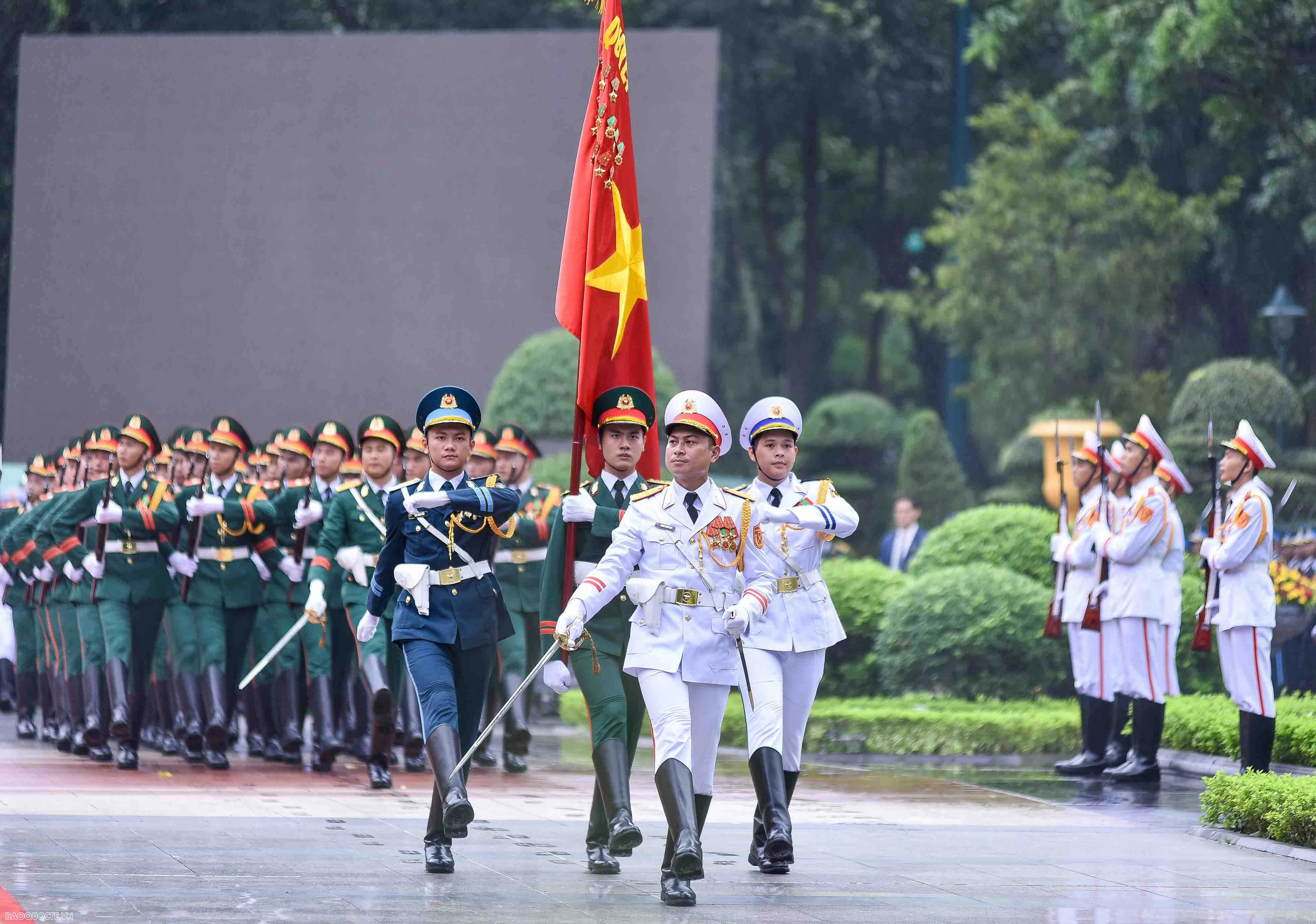 Lễ đón chính thức Tổng thống Tổng thống Mozambique Lễ đón chính thức Tổng thống Tổng thống Mozambique