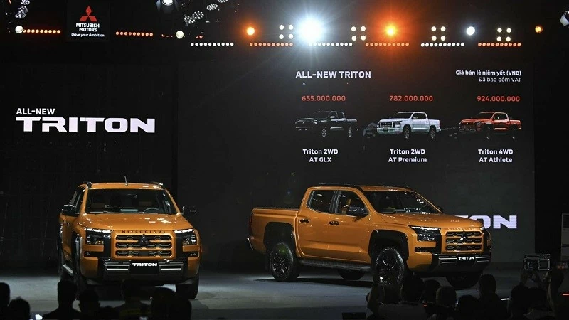 Giá xe Mitsubishi Triton 2024 chỉ từ 655 triệu đồng Giá xe Mitsubishi Triton 2024 chỉ từ 655 triệu đồng