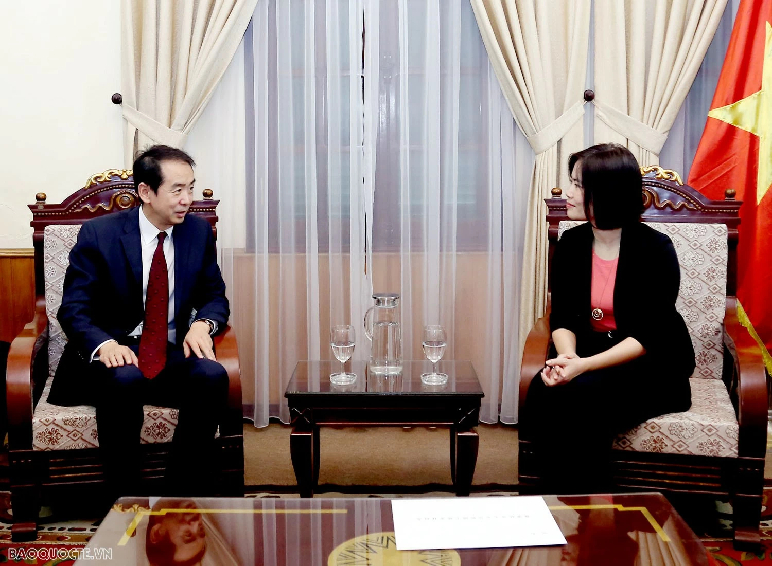 Bộ Ngoại giao tiếp nhận bản sao Thư ủy nhiệm bổ nhiệm Đại sứ Trung Quốc tại Việt Nam Bộ Ngoại giao tiếp nhận bản sao Thư ủy nhiệm bổ nhiệm Đại sứ Trung Quốc tại Việt Nam