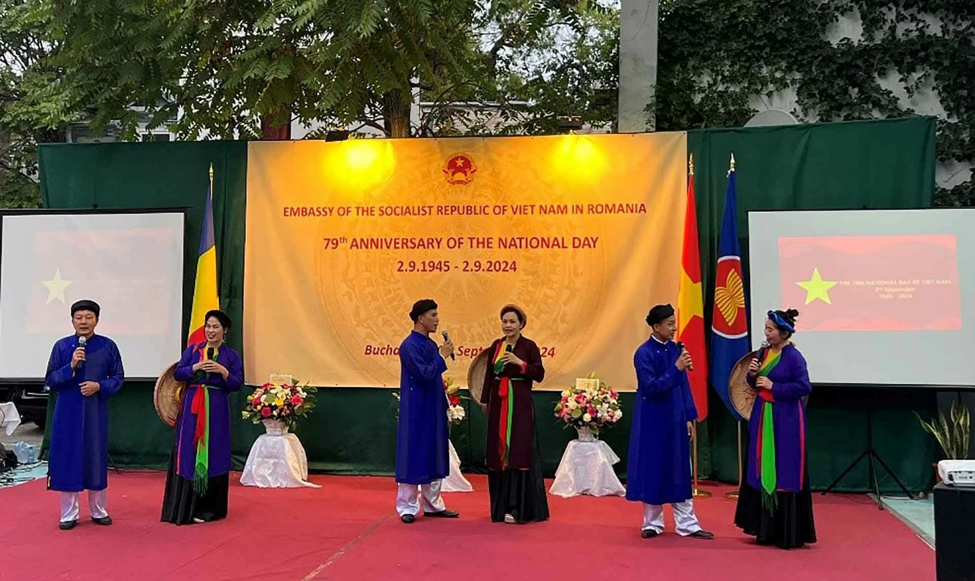 Đại sứ quán Việt Nam tại Romania tổ chức kỷ niệm 79 năm Quốc khánh 2/9 Đại sứ quán Việt Nam tại Romania tổ chức kỷ niệm 79 năm Quốc khánh 2/9