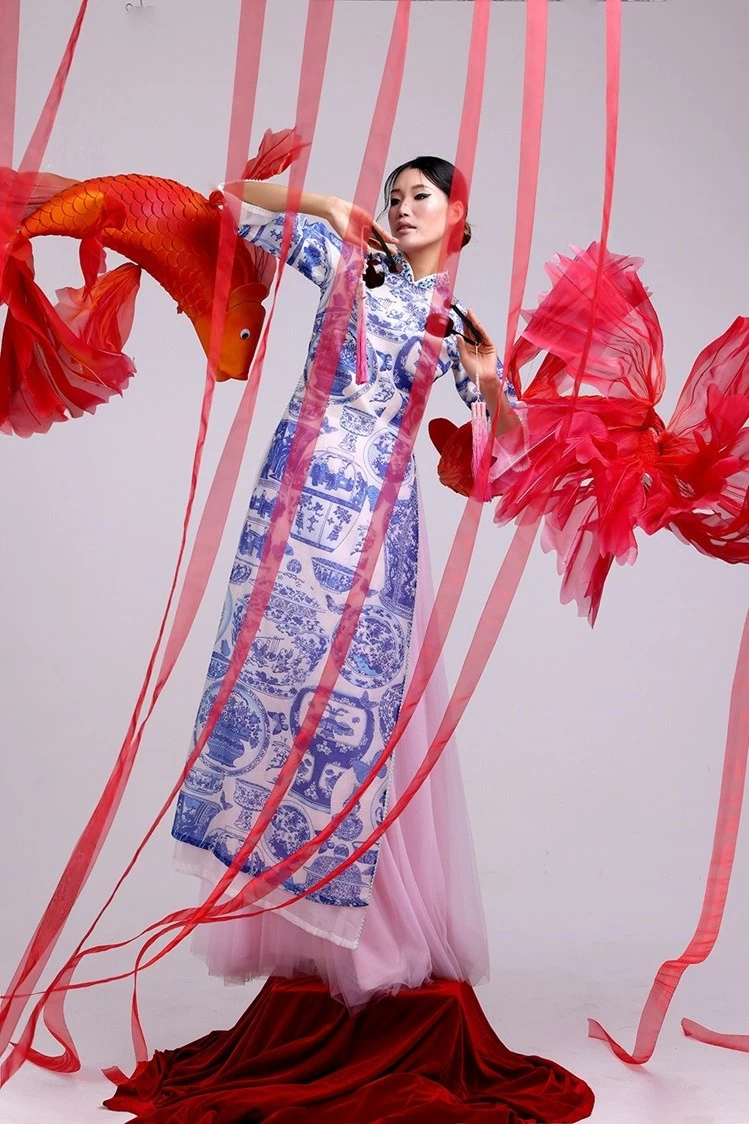 Áo dài Trung thu Áo dài Trung thu