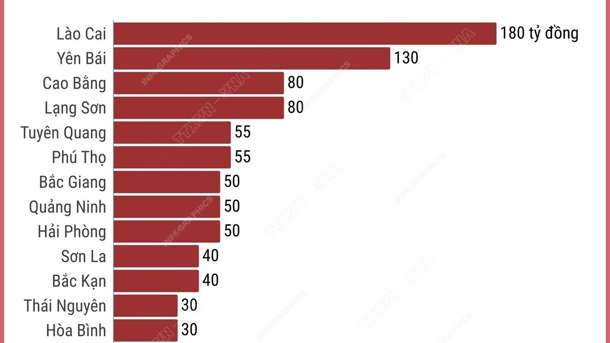 Khắc phục hậu quả bão Yagi: 1.035 tỷ đồng đã đến với địa phương bị ảnh hưởng