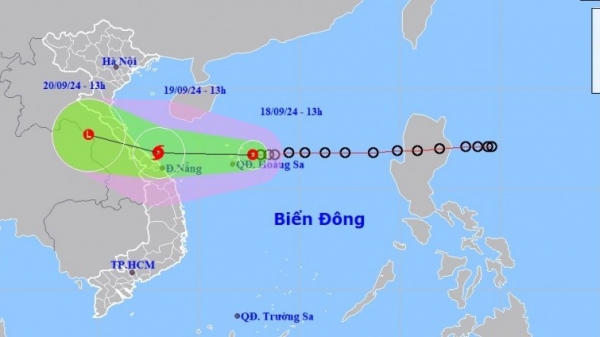 Áp thấp nhiệt đới trên khu vực quần đảo Hoàng Sa, Bắc-Trung Trung Bộ mưa lớn, có nơi trên 500mm