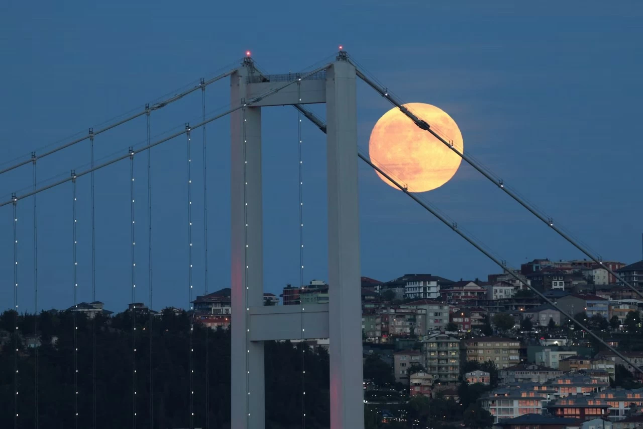 Thế giới ngắm siêu trăng và nguyệt thực một phần trong ngày 18/9 Thế giới ngắm siêu trăng và nguyệt thực một phần trong ngày 18/9