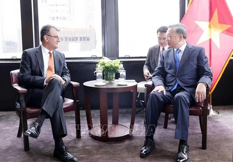 Tổng Bí thư, Chủ tịch nước Tô Lâm tiếp lãnh đạo một số tập đoàn lớn của Hoa Kỳ Tổng Bí thư, Chủ tịch nước Tô Lâm tiếp lãnh đạo một số tập đoàn lớn của Hoa Kỳ