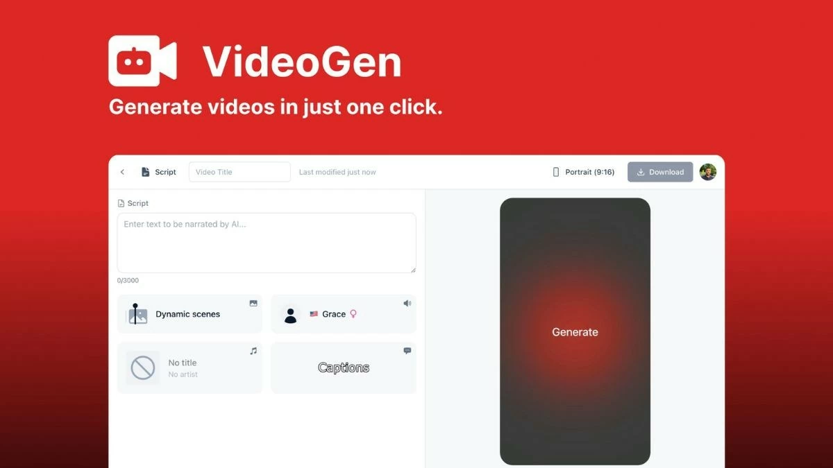 Hướng dẫn cách sử dụng VideoGen để tạo video bằng AI chuyên nghiệp Hướng dẫn cách sử dụng VideoGen để tạo video bằng AI chuyên nghiệp