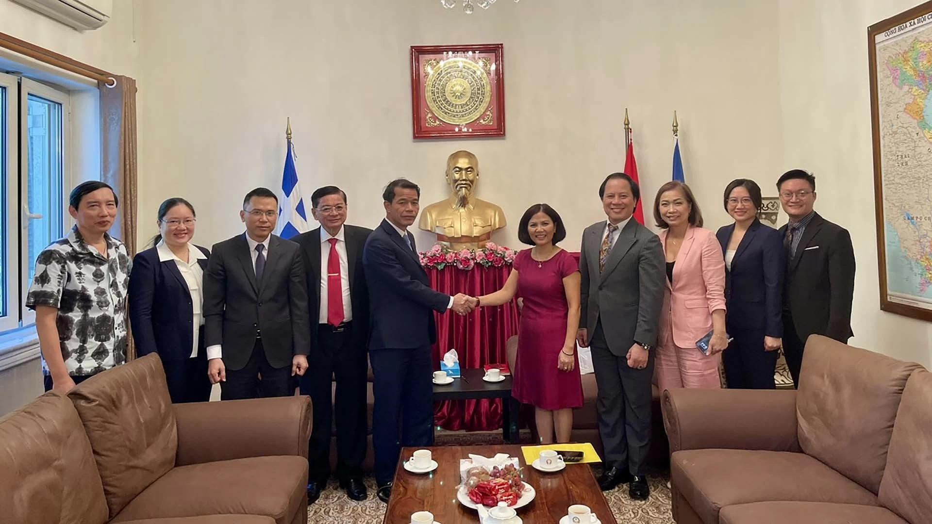 Đoàn Ban chỉ đạo công tác Thông tin đối ngoại thăm và làm việc tại Hy Lạp Đoàn Ban chỉ đạo công tác Thông tin đối ngoại thăm và làm việc tại Hy Lạp