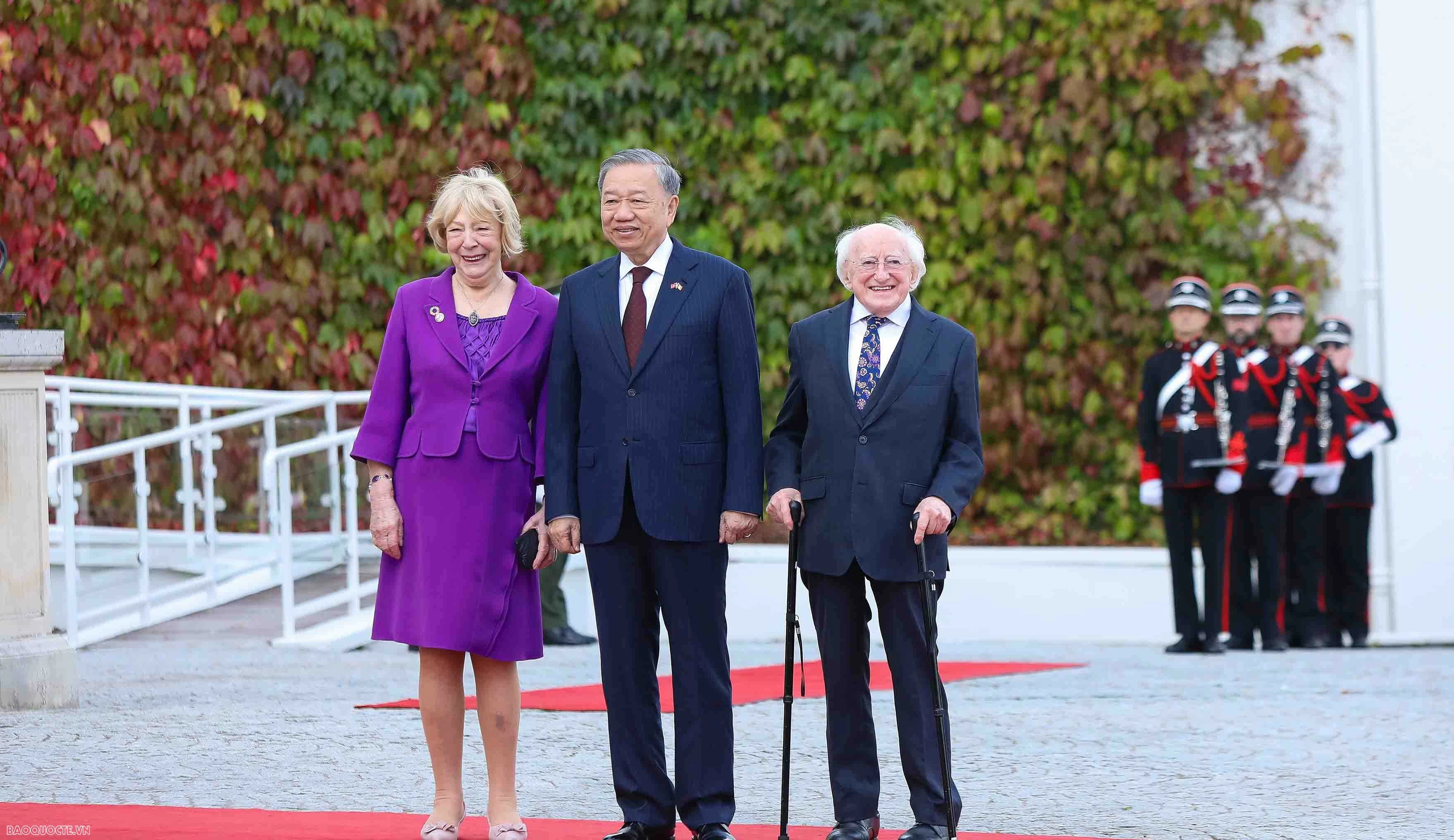 Lễ đón chính thức Tổng Bí thư, Chủ tịch nước Tô Lâm tại thủ đô Dublin, Ireland Lễ đón chính thức Tổng Bí thư, Chủ tịch nước Tô Lâm tại thủ đô Dublin, Ireland