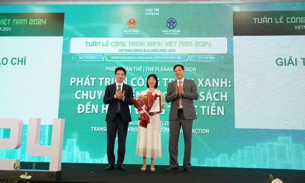 Báo Thế giới và Việt Nam đoạt giải Khuyến khích Cuộc thi viết về Công trình xanh Việt Nam năm 2024 Báo Thế giới và Việt Nam đoạt giải Khuyến khích Cuộc thi viết về Công trình xanh Việt Nam năm 2024