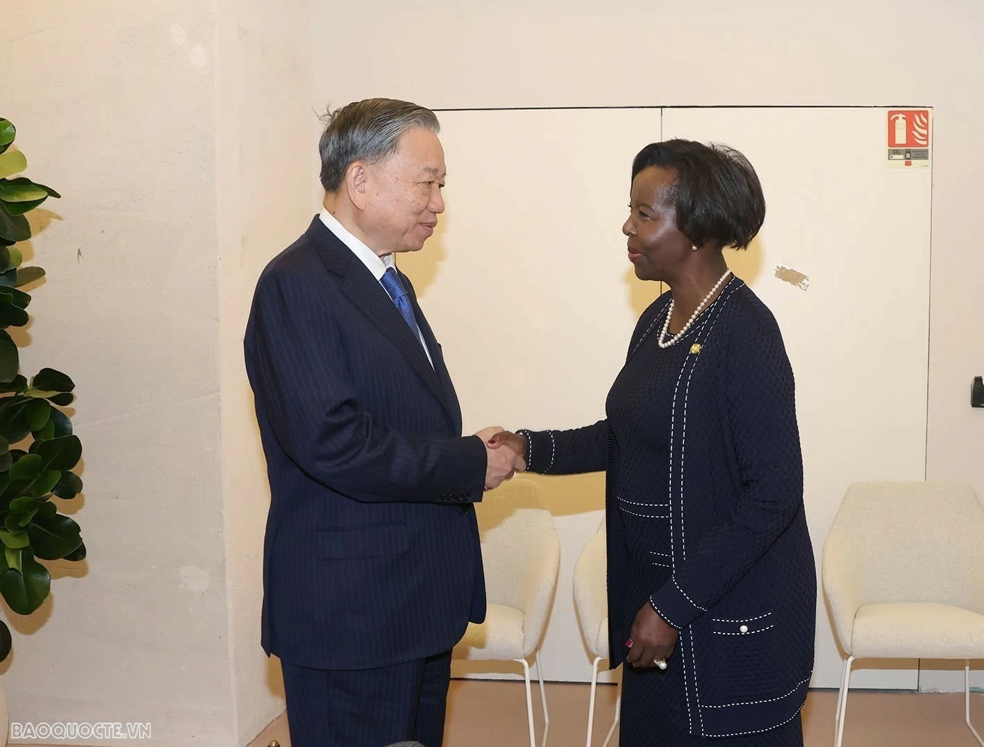 Tổng Bí thư, Chủ tịch nước gặp lãnh đạo các nước Lào, Canada, Bỉ, Thuỵ Sỹ và Armenia Tổng thư ký Louise Mushikiwabo: Việt Nam là nhân tố không thể thiếu trong cộng đồng Pháp ngữ