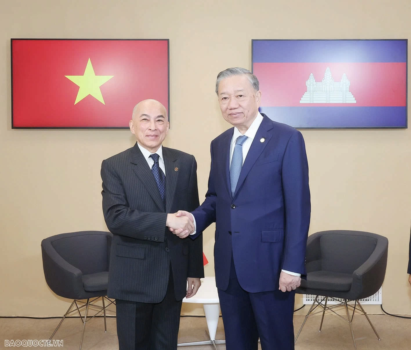 Tổng Bí thư, Chủ tịch nước Tô Lâm gặp Quốc vương Campuchia và Tổng thống Mauritania Tổng Bí thư, Chủ tịch nước Tô Lâm gặp Quốc vương Campuchia và Tổng thống Mauritania