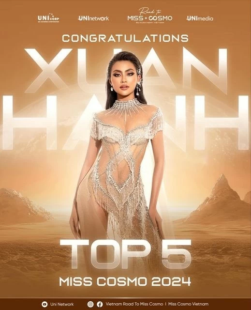 Mỹ nhân Indonesia Ketut Permata Juliastrid Sari đăng quang Miss Cosmo 2024, Xuân Hạnh vào top 5 Mỹ nhân Indonesia Ketut Permata Juliastrid Sari đăng quang Miss Cosmo 2024, Xuân Hạnh vào top 5