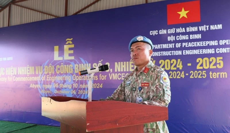 Đội Công binh số 3 của Việt Nam ra quân thực hiện nhiệm vụ tại Phái bộ UNISFA Đội công binh số 3 của Việt Nam ra quân thực hiện nhiệm vụ tại Phái bộ UNISFA