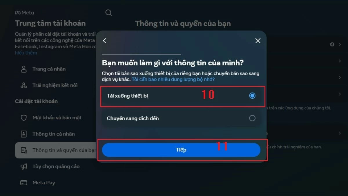 Tải dữ liệu Facebook trên điện thoại, máy tính đơn giản Tải dữ liệu Facebook trên điện thoại, máy tính đơn giản