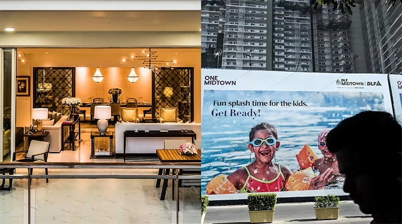 Doanh số bán nhà đắt tiền đang tăng nhờ vào sự tăng trưởng kinh tế mạnh mẽ của Ấn Độ, mức lương tăng và thị trường chứng khoán sôi động. (Nguồn ảnh của Getty Images và DLF) Doanh số bán nhà đắt tiền đang tăng nhờ vào sự tăng trưởng kinh tế mạnh mẽ của Ấn Độ, mức lương tăng và thị trường chứng khoán sôi động. (Nguồn ảnh của Getty Images và DLF)