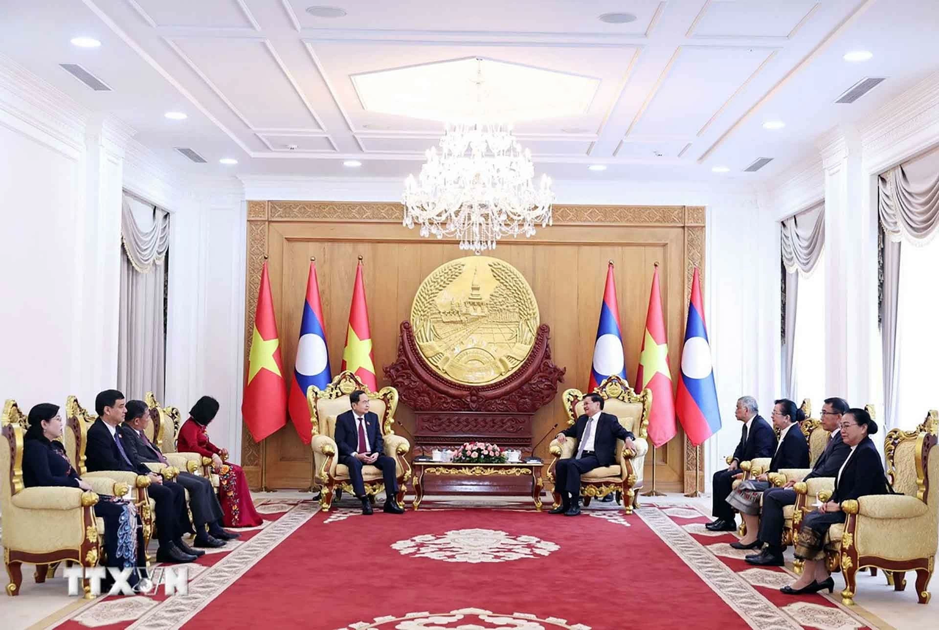 Chủ tịch Quốc hội Trần Thanh Mẫn hội kiến Tổng Bí thư, Chủ tịch nước Lào Thongloun Sisoulith Chủ tịch Quốc hội Trần Thanh Mẫn hội kiến Tổng Bí thư, Chủ tịch nước Lào Thongloun Sisoulith