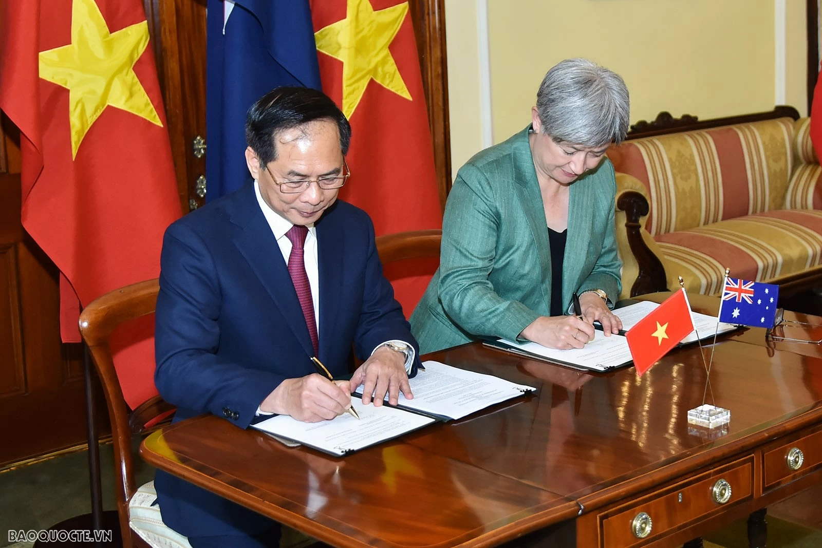 Việt Nam-Australia ký Chương trình hành động triển khai quan hệ Đối tác chiến lược toàn diện giai đoạn 2024-2027 Hội nghị Bộ trưởng Ngoại giao Việt Nam Australia lần thứ 6