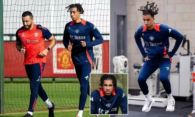 Leny Yoro lần đầu ra sân tập kể từ khi phẫu thuật chấn thương Leny Yoro lần đầu ra sân tập kể từ khi phẫu thuật chấn thương