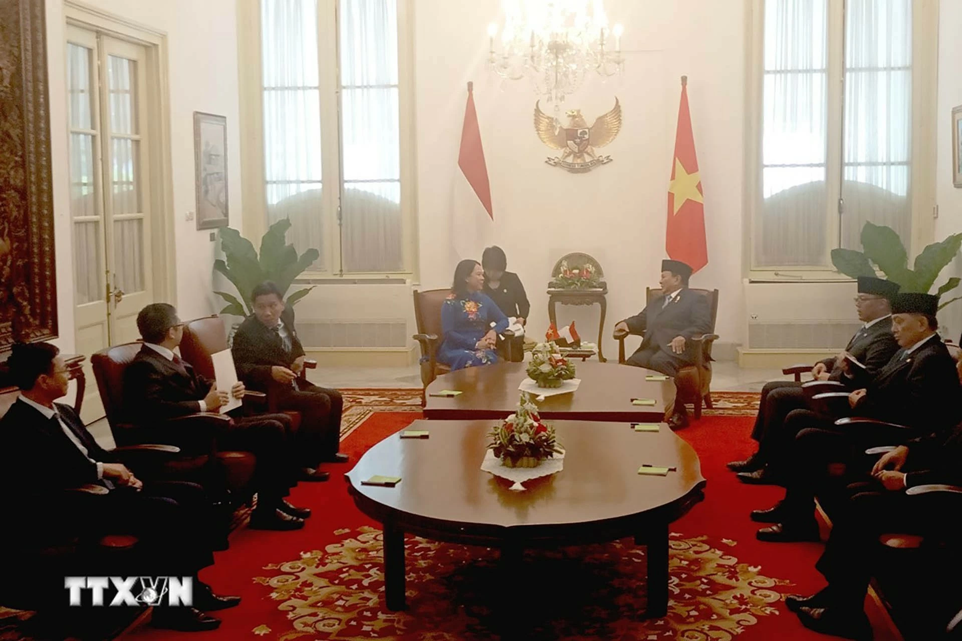 Phó Chủ tịch nước Võ Thị Ánh Xuân gặp Tổng thống Indonesia Prabowo Subianto Phó Chủ tịch nước Võ Thị Ánh Xuân gặp Tổng thống Indonesia Prabowo Subianto
