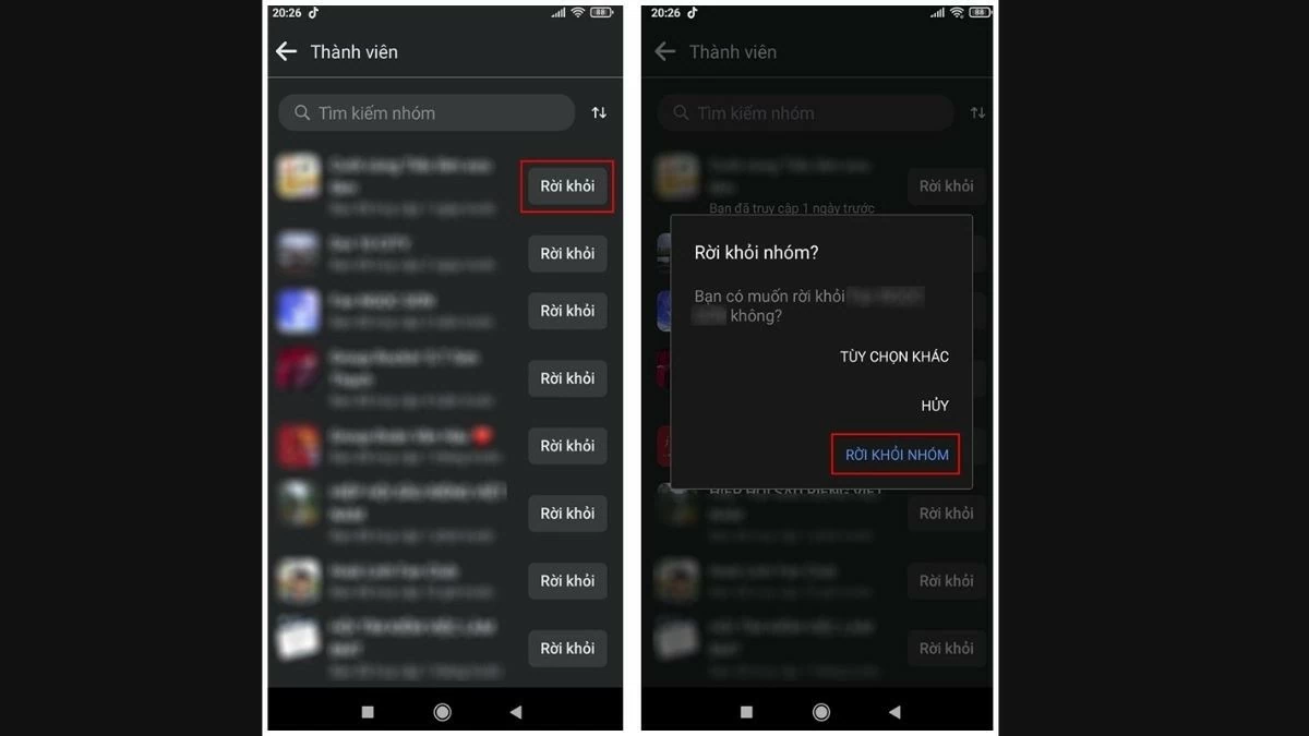 Cách rời nhóm trên Facebook nhanh bằng điện thoại, máy tính đơn giản Cách rời nhóm trên Facebook nhanh bằng điện thoại, máy tính đơn giản