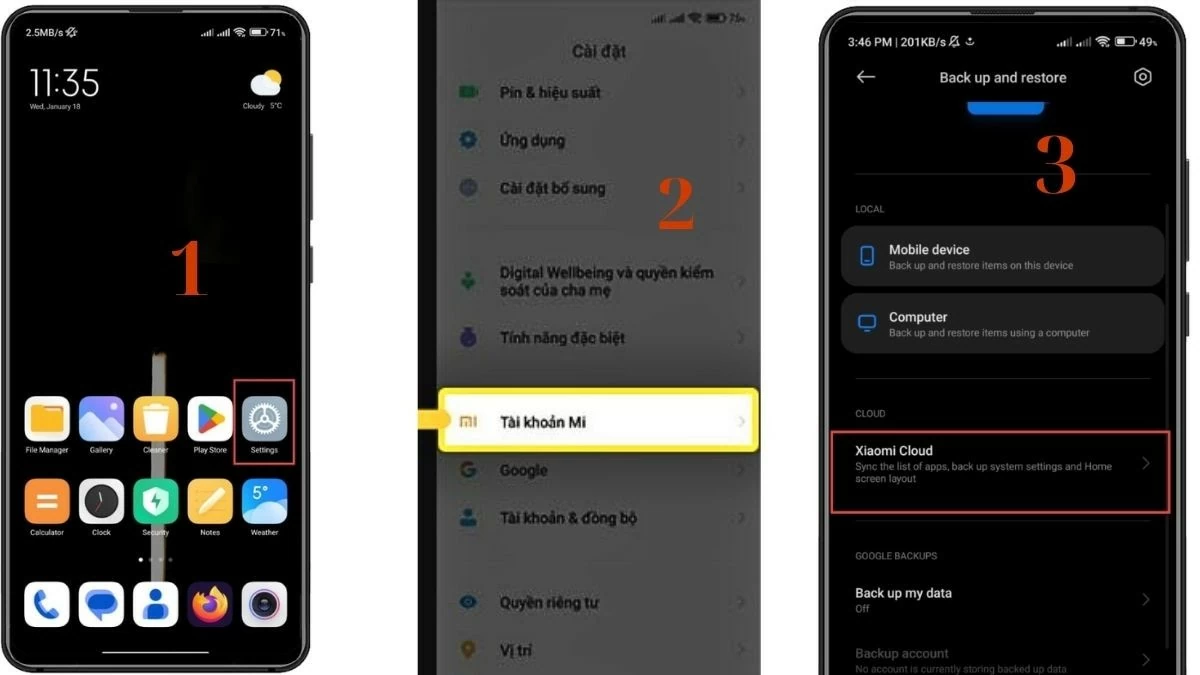 Cách sao lưu và khôi phục dữ liệu với Mi Cloud trên Xiaomi đơn giản Cách sao lưu và khôi phục dữ liệu với Mi Cloud trên Xiaomi đơn giản