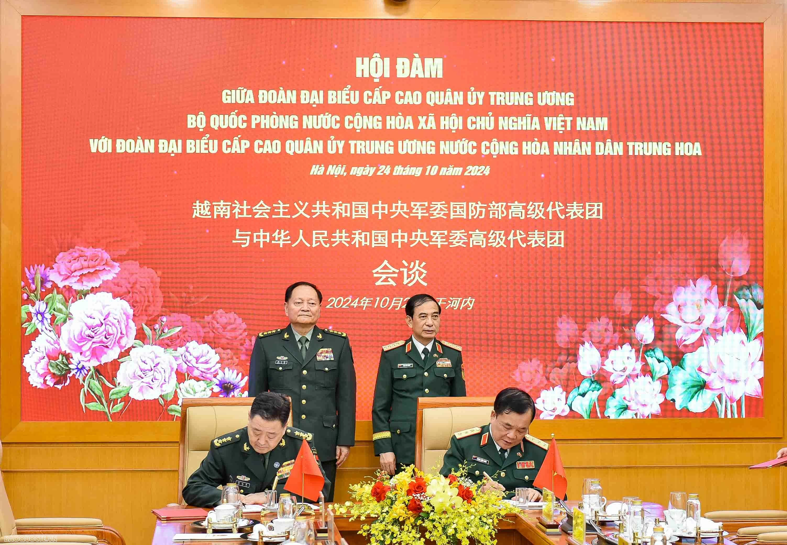 Việt Nam-Trung Quốc ký ý định thư về tăng cường hợp tác quốc phòng Việt Nam-Trung Quốc ký Ý định thư về tăng cường hợp tác quốc phòng