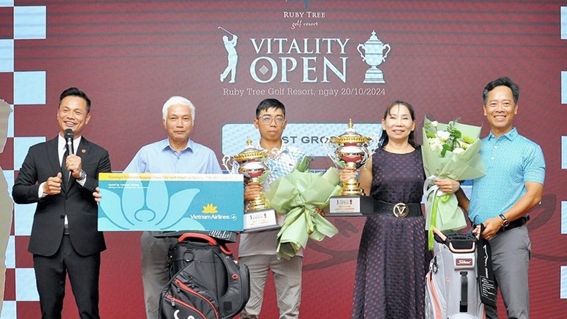 Giải golf Vitality Golf Tournament 2024 tổ chức thành công trên sân golf đẳng cấp Ruby Tree Golf Resort