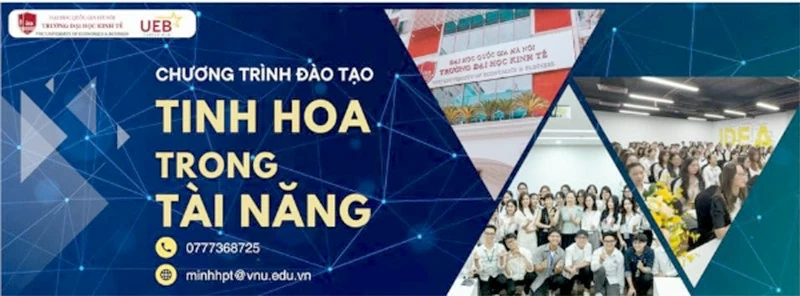 Trường Đại học Kinh tế - ĐHQGHN đứng ra tổ chức chương trình “Tinh hoa trong tài năng”. Trường Đại học Kinh tế - ĐHQGHN đứng ra tổ chức chương trình “Tinh hoa trong tài năng”.