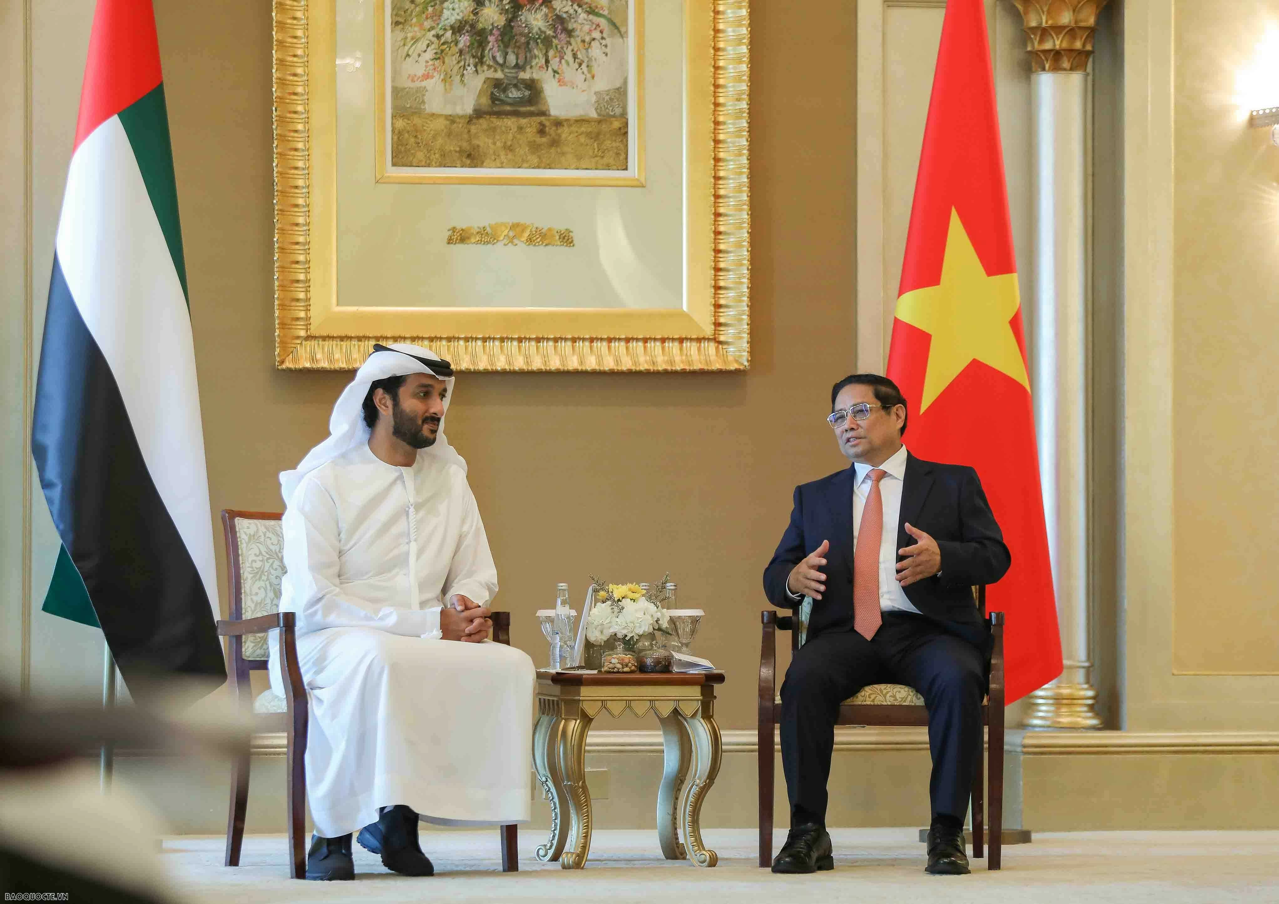 Thủ tướng Phạm Minh Chính tiếp Bộ trưởng kinh tế UAE Thủ tướng Phạm Minh Chính tiếp Bộ trưởng kinh tế UAE