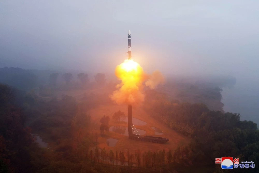 Triều Tiên phóng ICBM ngày 31/10. (Nguồn: KVNA) Triều Tiên phóng ICBM ngày 31/10. (Nguồn: KVNA)