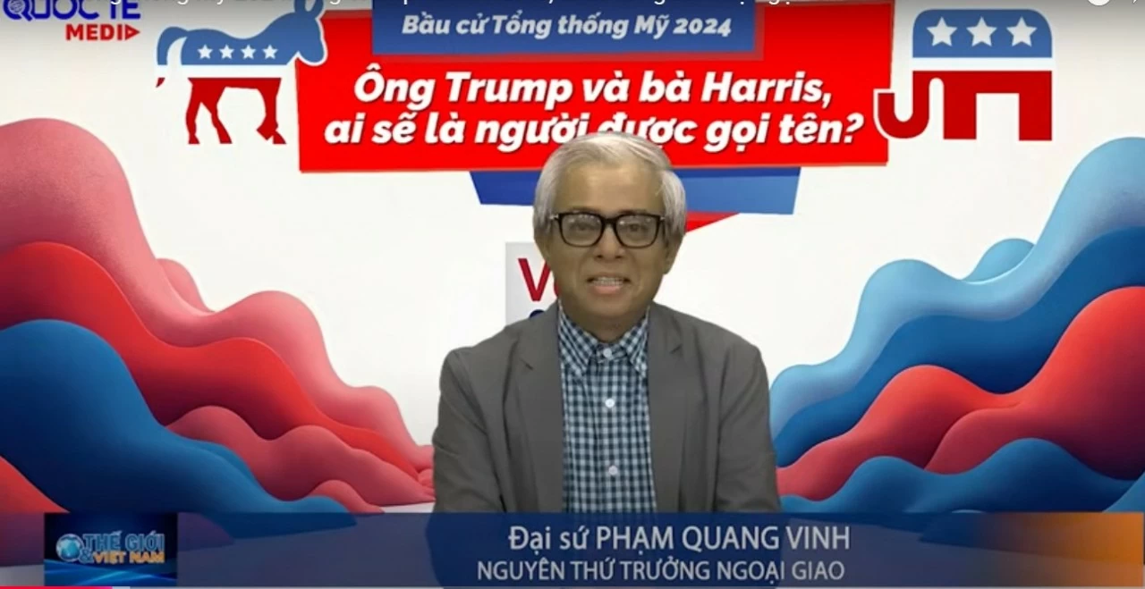 Đại sứ Phạm Quang Vinh: 'Độc lạ' bầu cử Tổng thống Mỹ 2024 và câu chuyện với Việt Nam Đại sứ Phạm Quang Vinh: 'Độc lạ' bầu cử Tổng thống Mỹ 2024 và câu chuyện với Việt Nam
