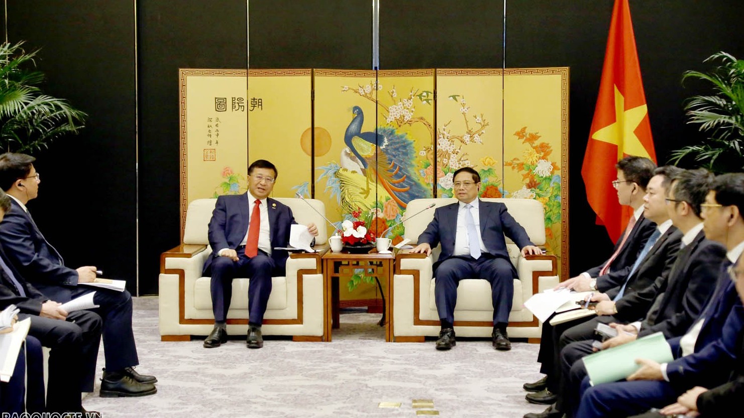 Thủ tướng Chính phủ Phạm Minh Chính làm việc với các doanh nghiệp năng lượng, hạ tầng hàng đầu Trung Quốc