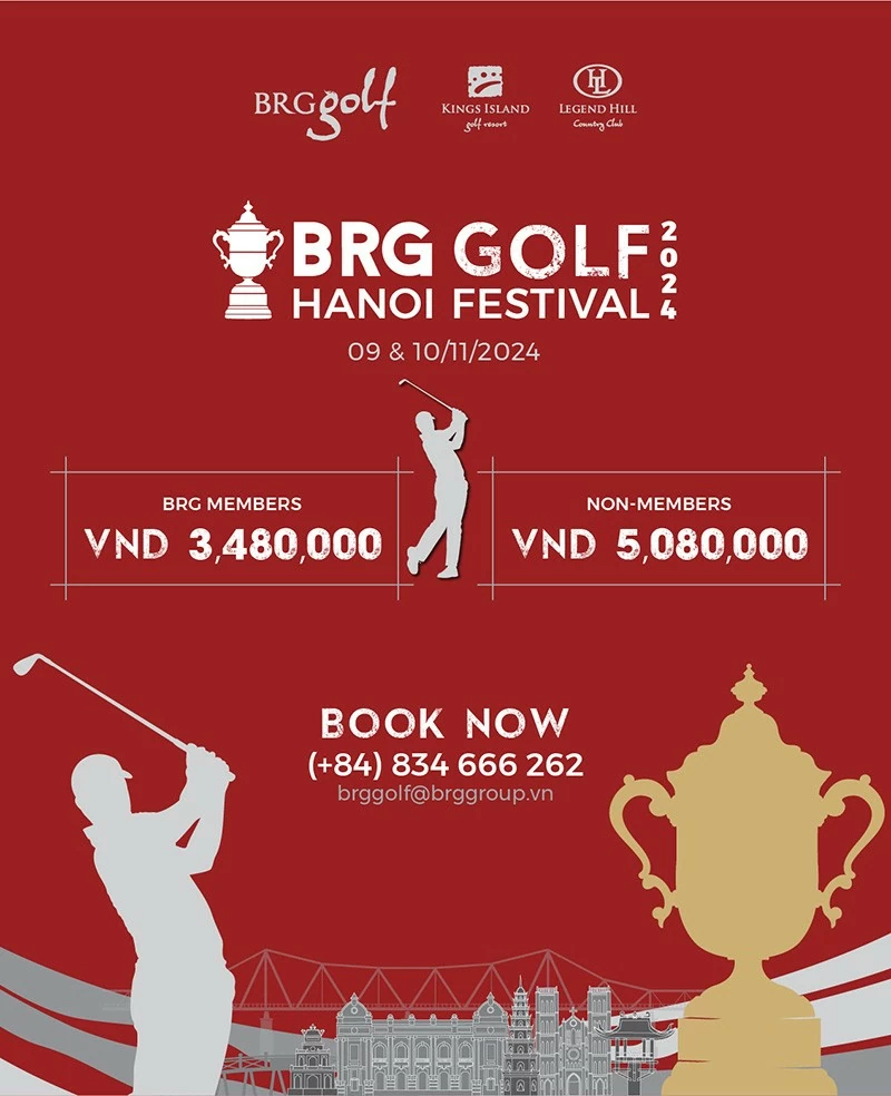 Mức giá hấp dẫn của sự kiện BRG Golf Hanoi Festival 2024 Mức giá hấp dẫn của sự kiện BRG Golf Hanoi Festival 2024