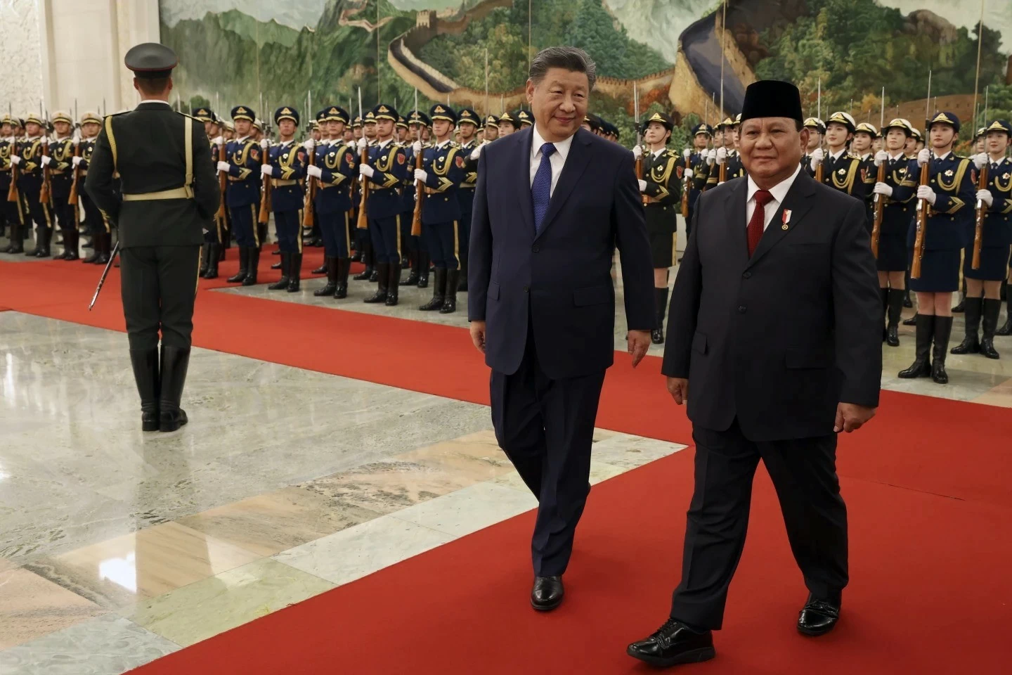 Tổng thống Indonesia Prabowo Subianto tại thủ đô Bắc Kinh. Tổng thống Indonesia Prabowo Subianto tại thủ đô Bắc Kinh.