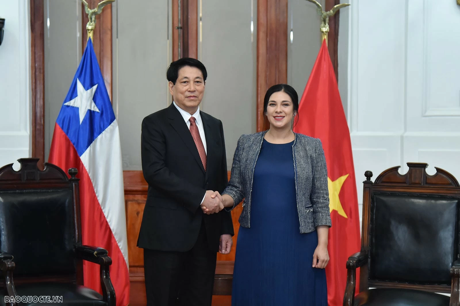 Chủ tịch nước Lương Cường tiếp Chủ tịch Hạ viện Chile Chủ tịch nước Lương Cường tiếp Chủ tịch Hạ viện Chile
