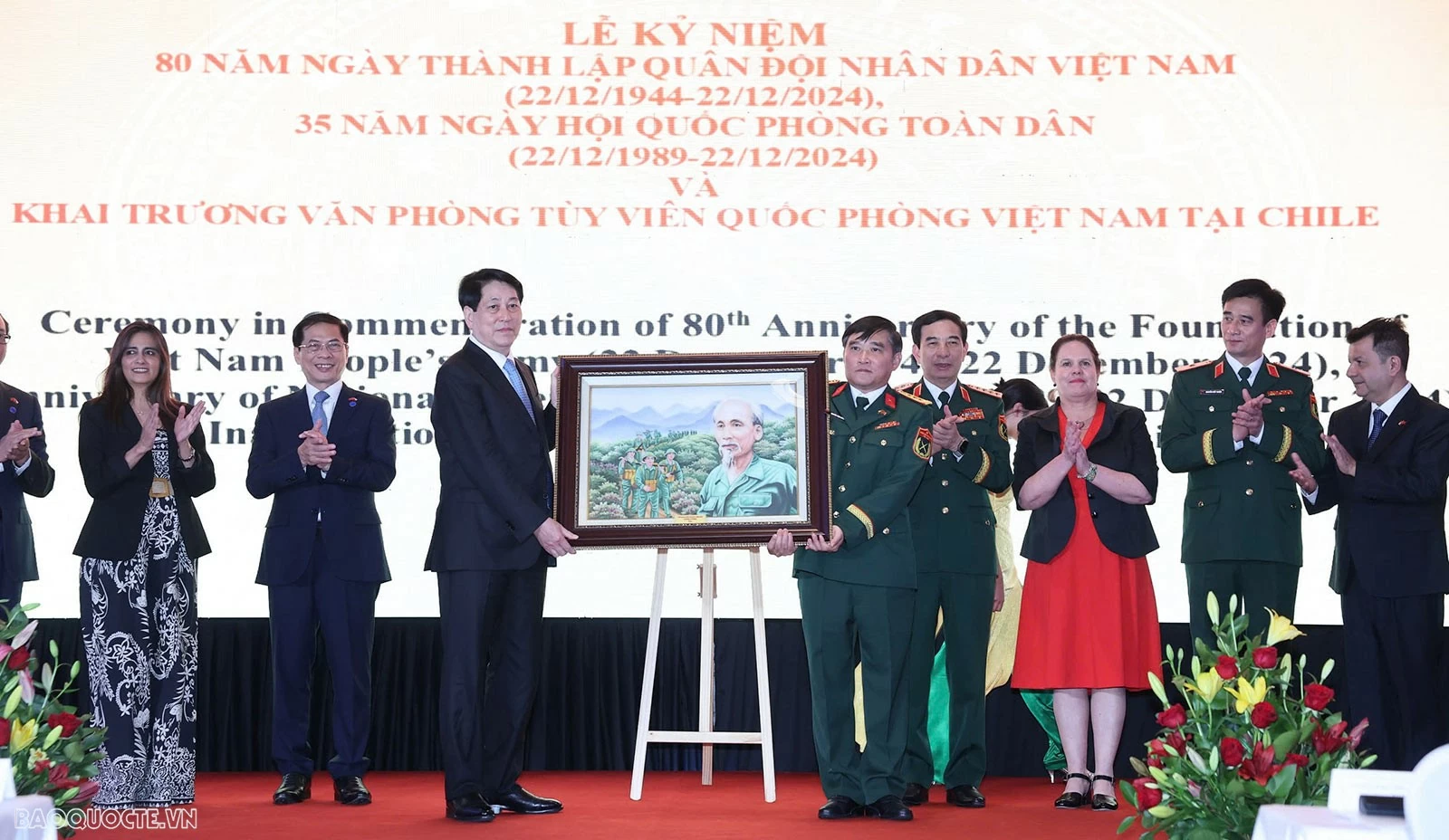 Chủ tịch nước Lương Cường dự lễ khai trương Văn phòng Tuỳ viên Quốc phòng Việt Nam tại Chile Chủ tịch nước Lương Cường dự lễ khai trương Văn phòng Tuỳ viên Quốc phòng Việt Nam tại Chile