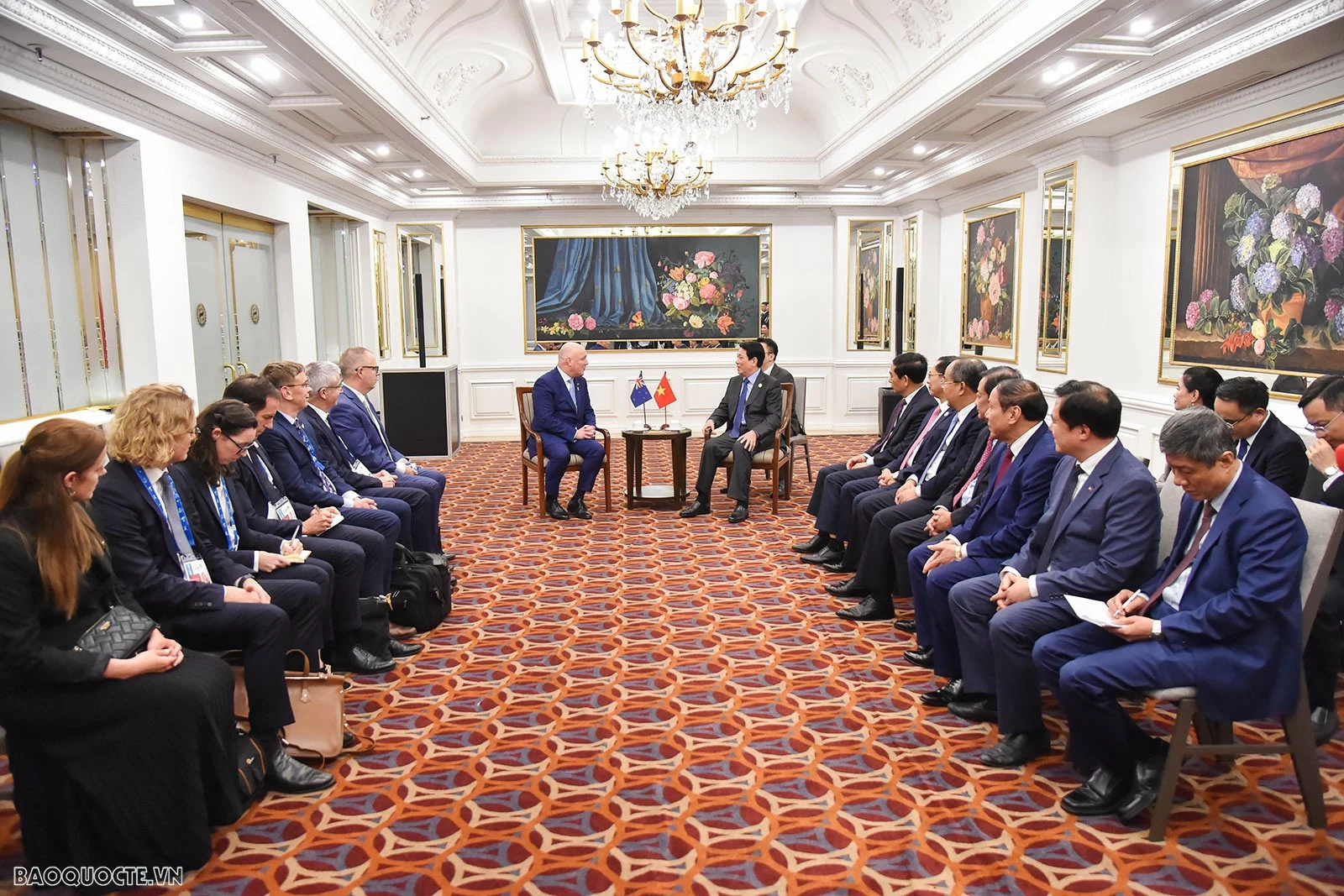 APEC 2024: Thủ tướng New Zealand đề xuất hai bên mở rộng hợp tác sang các lĩnh vực APEC 2024: Thủ tướng New Zealand đề xuất hai bên mở rộng hợp tác sang các lĩnh vực mới